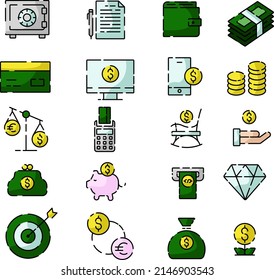 Financial economy, illustration, vector on a white background.
