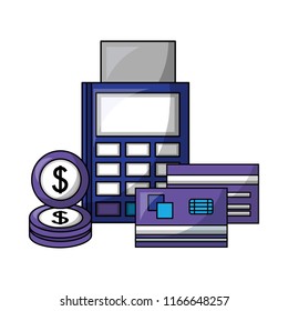 financial and economy set icons