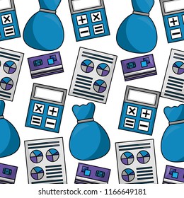 financial and economy set icons
