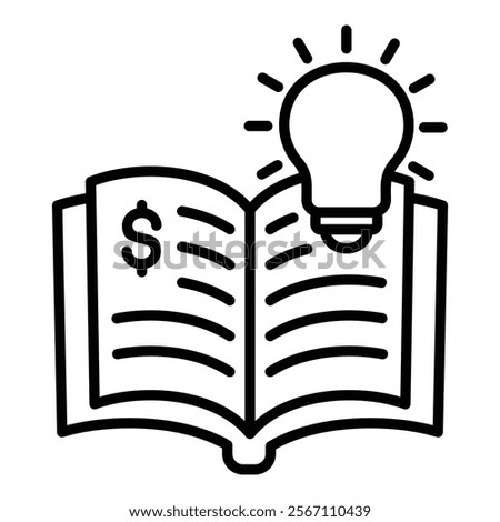 Financial Education Icon Element For Design