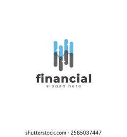 financial education logo, minimalist style, graduation cap, design vector illustration.