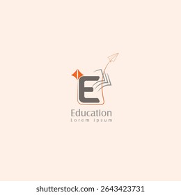financial education logo, minimalist style, graduation cap, design vector illustration.