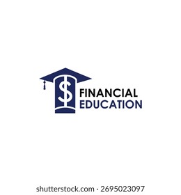 Logotipo de Educación Financiera Vector Simple