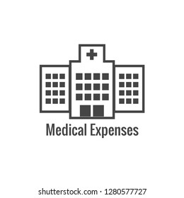 Financial Emergency Fund Icons  w Home or House, Car or Vehicle Damage, Job Loss or Unemployment, and Hospital or Medical Bills