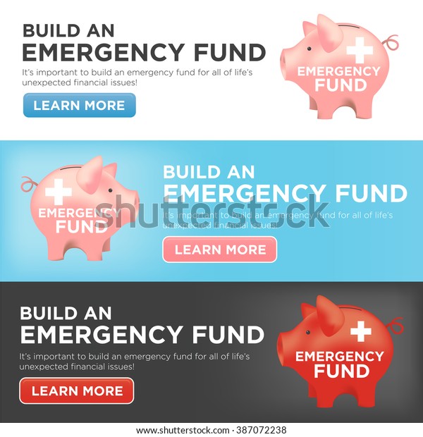 Financial Emergency Fund Piggy Bank to Protect from
Home, House, Car or Vehicle Damage, Job Loss or Unemployment, and
Hospital or Medical
Bills