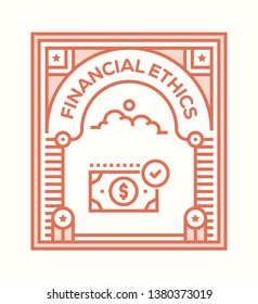 FINANCIAL ETHICS ICON CONCEPT