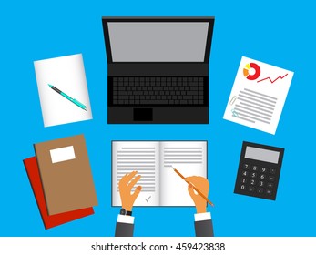 Financial examiner.Compilation of a report.