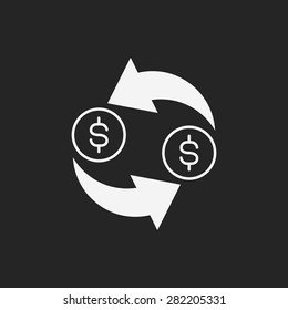 financial exchage money icon
