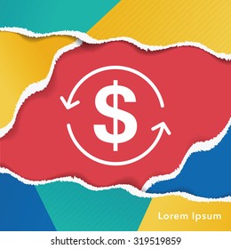 financial exchage money icon