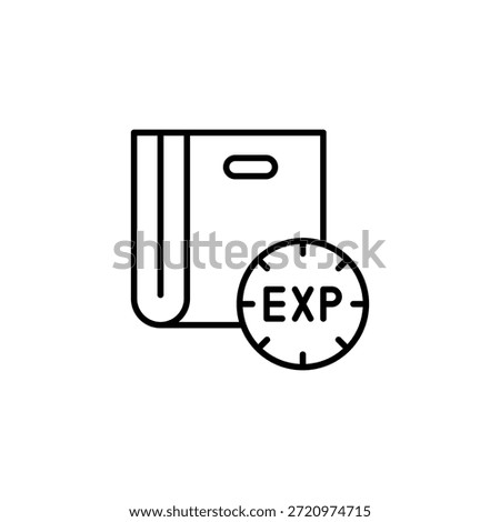 Financial Expiration Date Indication With Card Outline