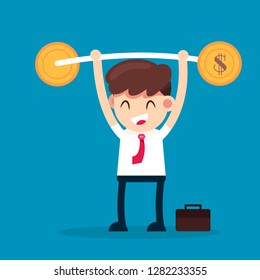 Financial Fitness. Business Concept Illustration.