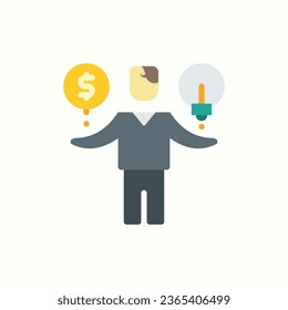 financial flat icon, isolated icon in light background, perfect for website, blog, logo, graphic design, social media, UI, mobile app