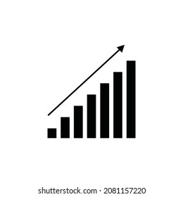 Financial Forecast Icon In Flat Style. Business Analysis Illustration On White Isolated Background. Analytics Financial Forecast Sign Concept.
