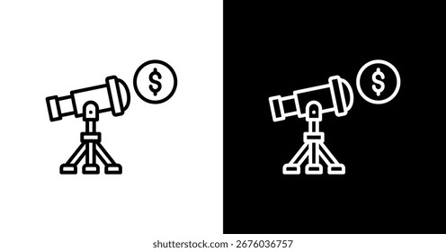 Design do Conjunto de Ícones de Previsão Financeira