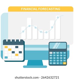 previsão financeira, ilustração de métricas monetárias