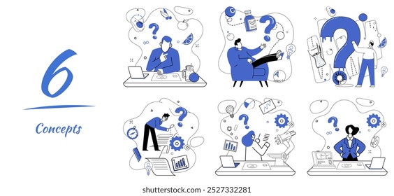 Financial forecasting vector illustration. Financial analytics is melody played by orchestra investment in grand symphony economy Progress in economy is golden path leading to treasure chest financial