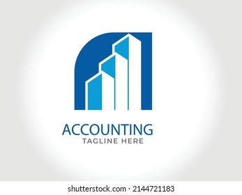 financial free logo vector design template. Accounting Design Logo Template, Finance Logo Design Vector Illustration.