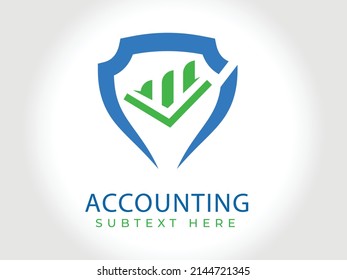 financial free logo vector design template. Accounting Design Logo Template, Finance Logo Design Vector Illustration.