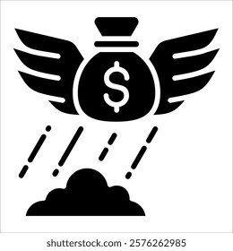 Financial Freedom Icon Element For Design