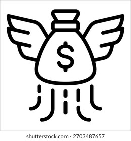 Financial Freedom Icon Element For Design