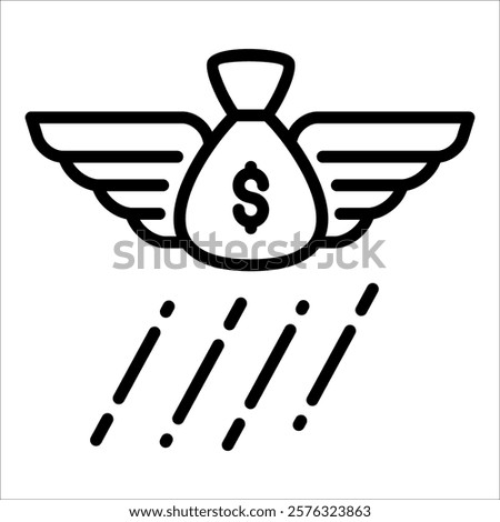 Financial Freedom Icon Element For Design