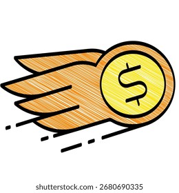 Financial Freedom and Wealth Management scribble style