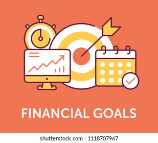 Financial Goals Icons