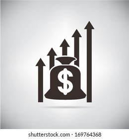 financial graph, dollar chart growth