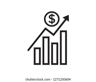 financial graph icon