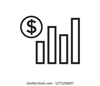 financial graph icon