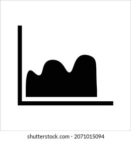 financial graph icon design vector