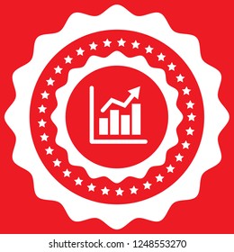 financial graph icon,emblem, label, badge,sticker, logo. Designed for your web site design, logo, app, UI