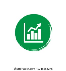 financial graph icon,emblem, label, badge,sticker, logo. Designed for your web site design, logo, app, UI