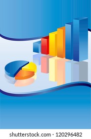 financial graph stat business background