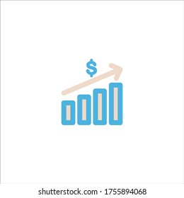 financial graphic icon flat vector logo design trendy illustration signage symbol graphic simple