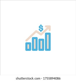 financial graphic icon flat vector logo design trendy illustration signage symbol graphic simple