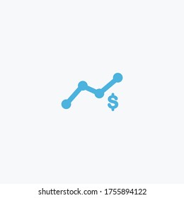 icono gráfico financiero diseño de logotipo vectorial plano ilustración de moda símbolo de señalización gráfico simple