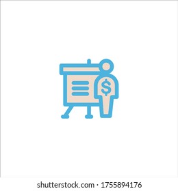 financial graphic icon flat vector logo design trendy illustration signage symbol graphic simple
