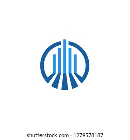 financial graphic logo vector