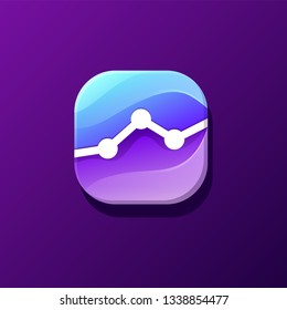 financial graphs app icon