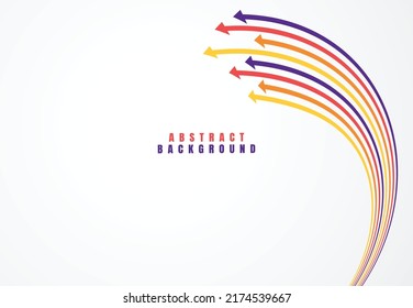 Financial growth arrows with colorful. Vector illustration