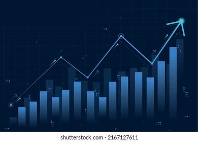 financial growth chart arrow up