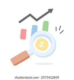 Financial growth chart representing eco-friendly investments