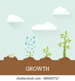 Financial growth design, vector illustration eps 10.