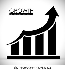 Financial growth design, vector illustration eps 10.