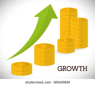 Financial growth design, vector illustration eps 10.