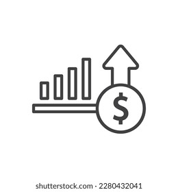 Financial Growth Icon - Business chart Icon