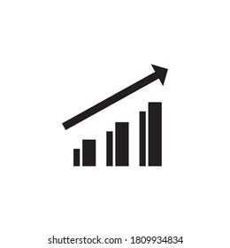 financial growth icon vector design template