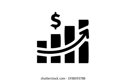 Financial Growth Icon Vector Image