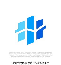 financial growth logo design vector